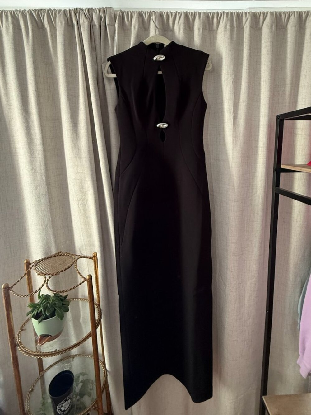 Meshki Michelle Cut Out Maxi Dress Black Size  NWT Bodycon - Picture 4 of 7